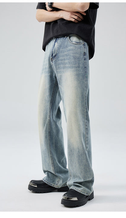 Loose Wide-Leg Denim Jeans