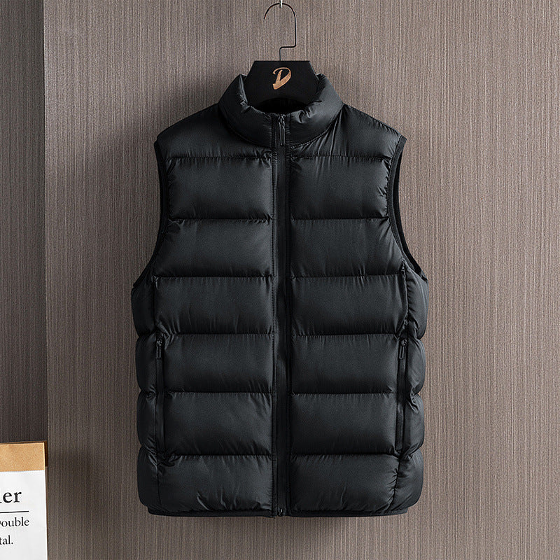 Men's Warm Stand Collar Cotton Vest