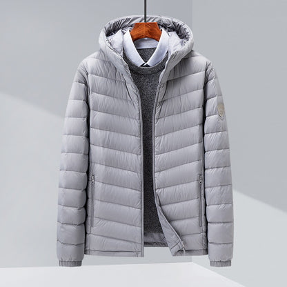 Urban Gents | Slim Fit Hooded Down Jacket