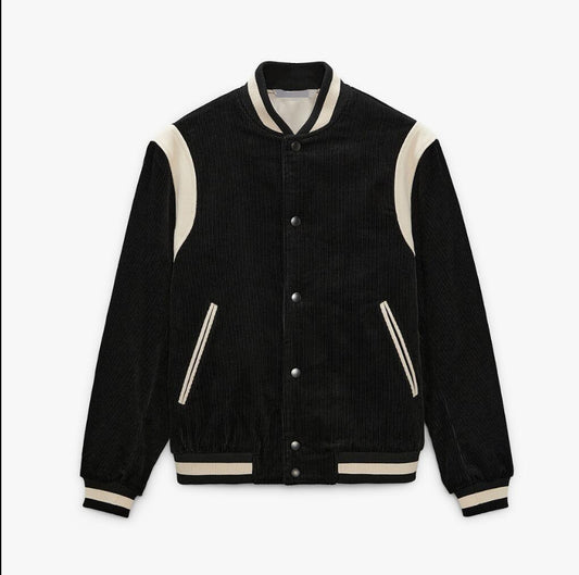 Corduroy Varsity Baseball Jacket