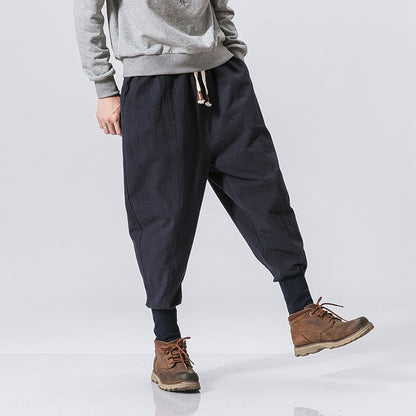 Urban Gents | Men’s Cotton Linen Hip Hop Pants