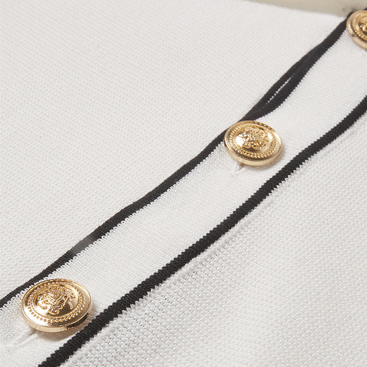 Old Money Contrast Cardigan