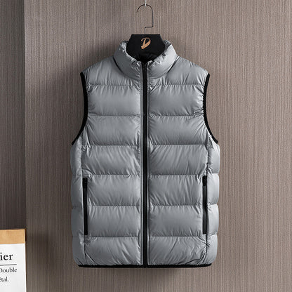 Men's Warm Stand Collar Cotton Vest