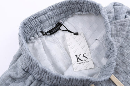 Loose Checkerboard Knit Trousers