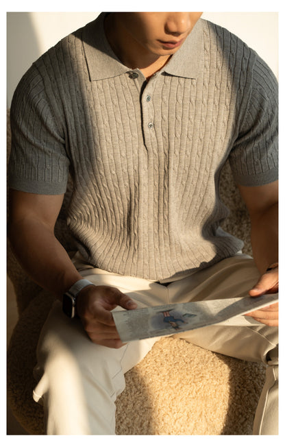 Urban Gents | Textured knit polo