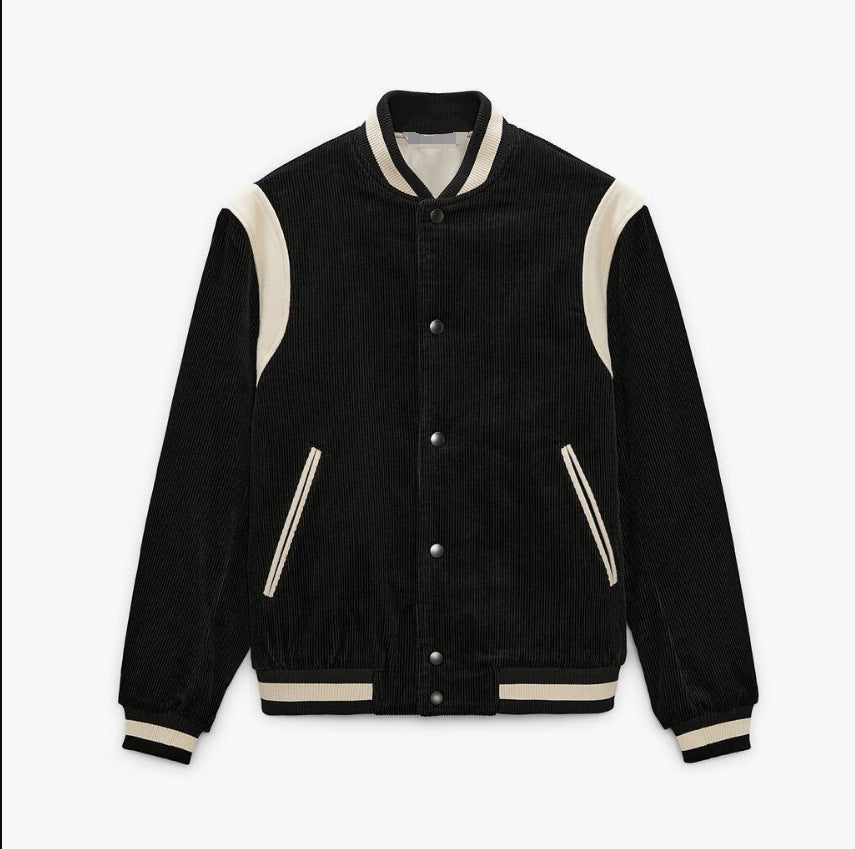Corduroy Varsity Baseball Jacket
