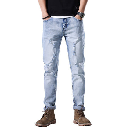Urban Gents | Slim-Fit Ripped Jeans