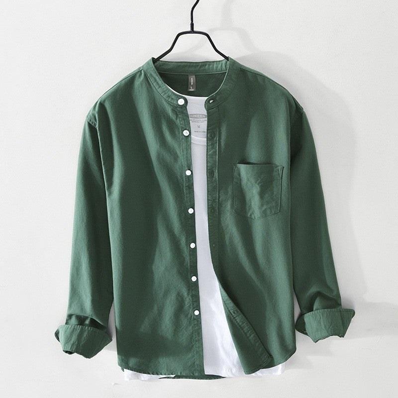 Urban Gents | Stand Collar Casual Shirt