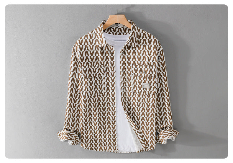 Urban Gents | Printed Casual Long Sleeve Shirt