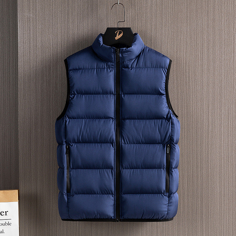 Men's Warm Stand Collar Cotton Vest