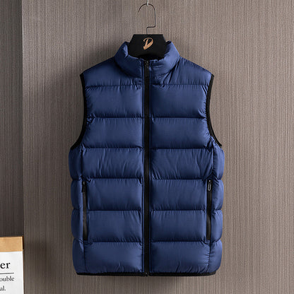 Men's Warm Stand Collar Cotton Vest