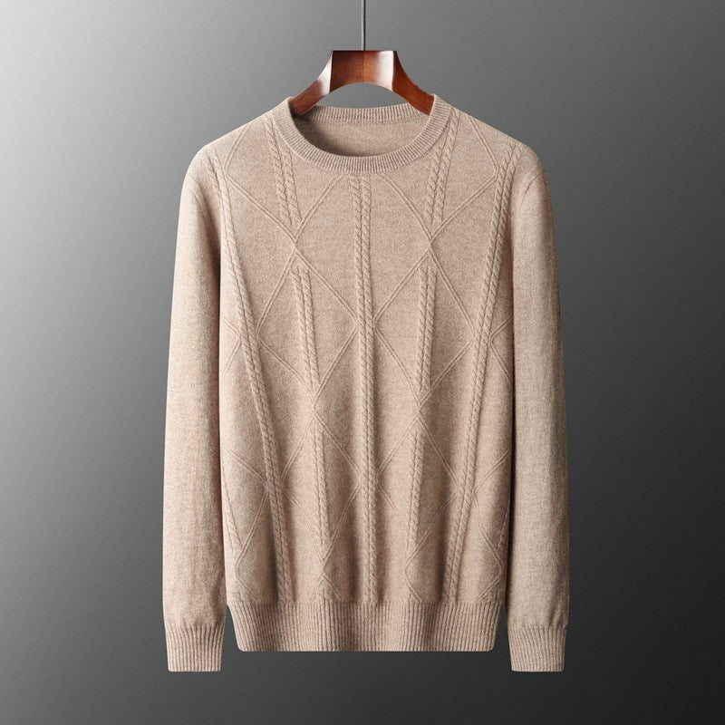 Urban Gents | Diamond Lattice Cashmere Sweater
