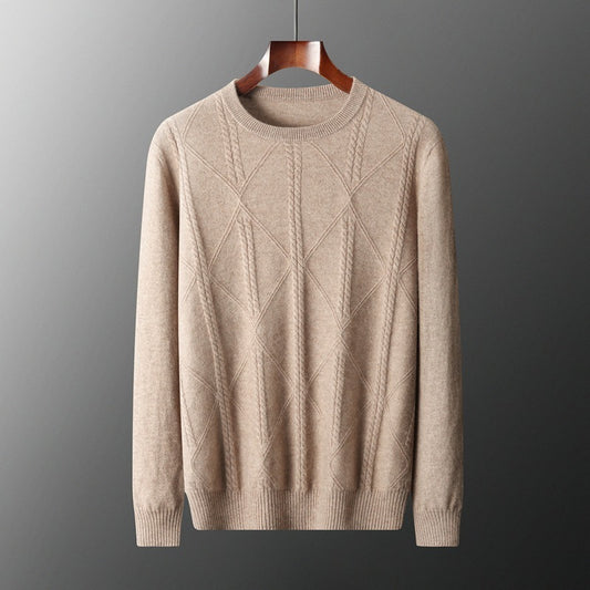 Urban Gents | Diamond Lattice Cashmere Sweater