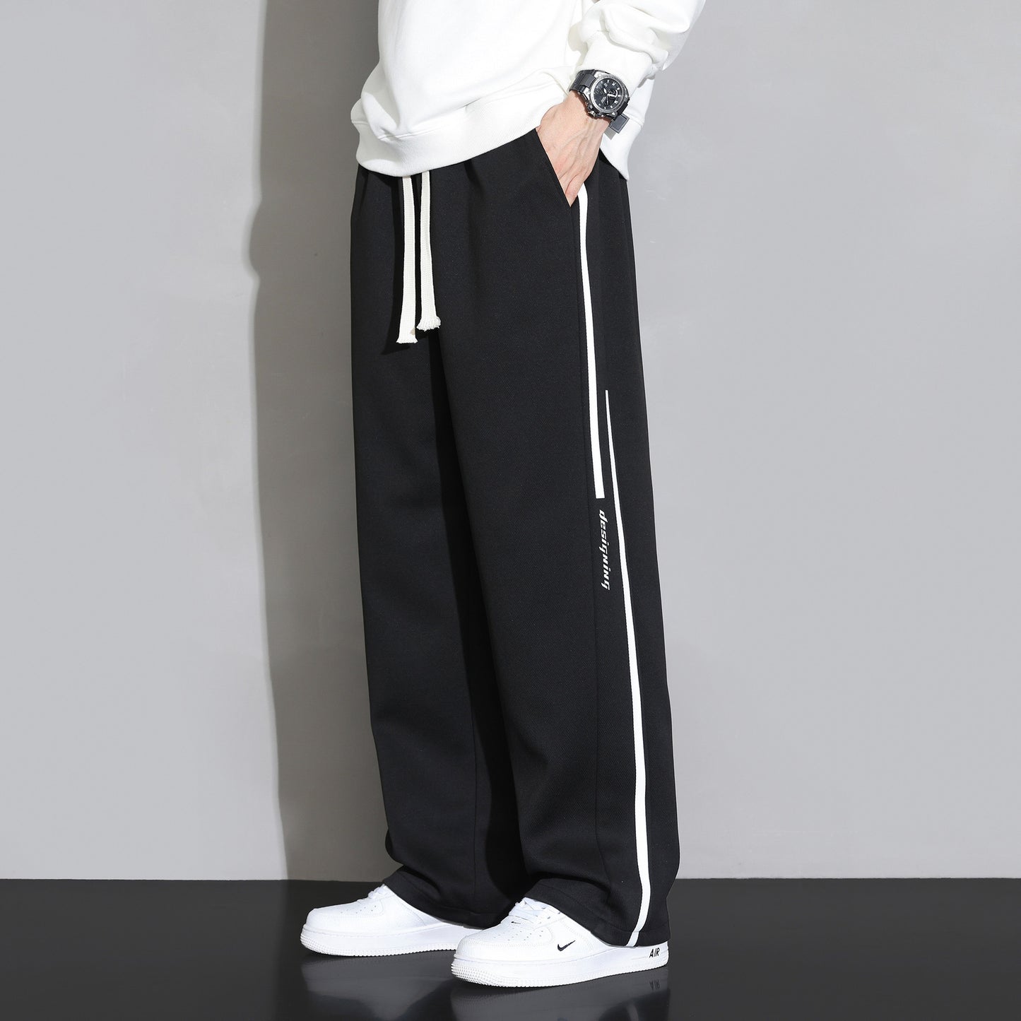 Wide Leg Sports Sweatpants