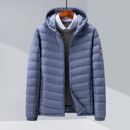 Urban Gents | Slim Fit Hooded Down Jacket