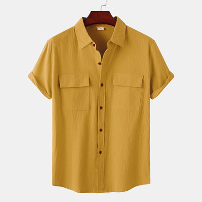 Urban Gents | Relaxed Linen Short Sleeve Shirt