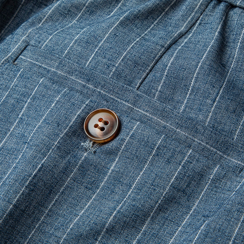Urban Gents | Striped Linen Casual Pants