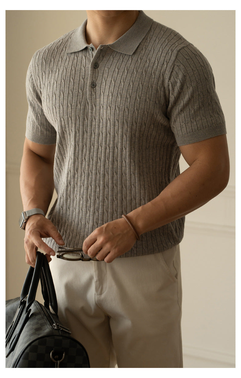 Urban Gents | Textured knit polo
