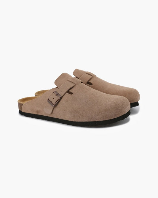 Premium suede clogs