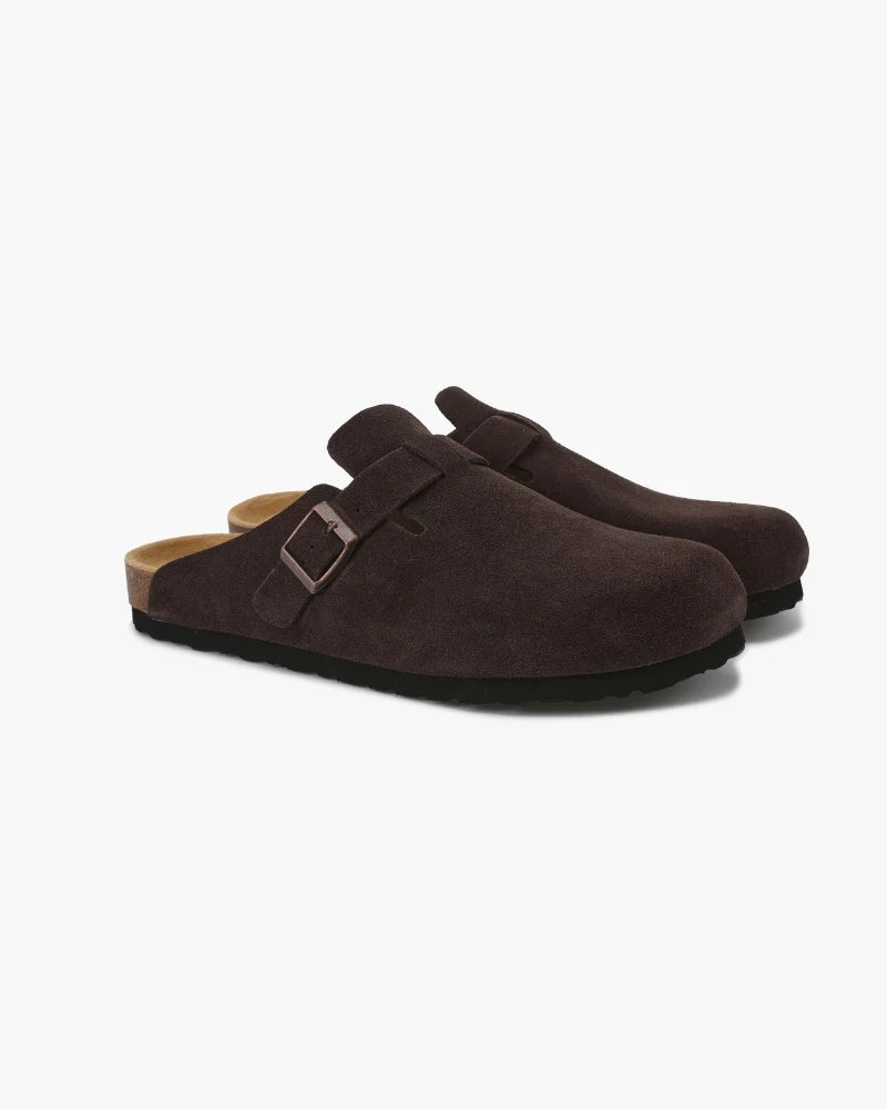 Premium suede clogs