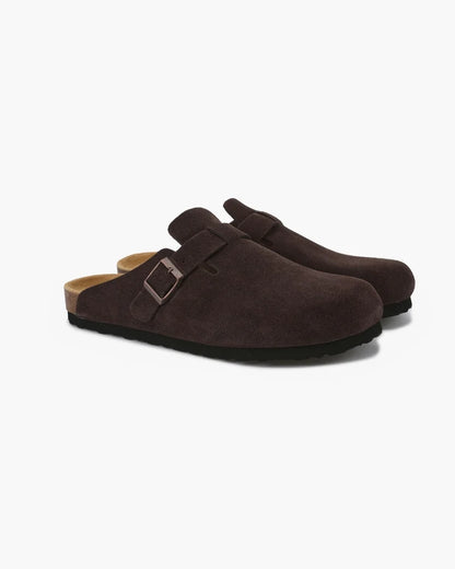 Premium suede clogs