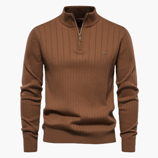 Slim Fit Half Zip Sweater