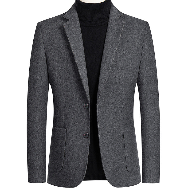 Wool mix suit jacket