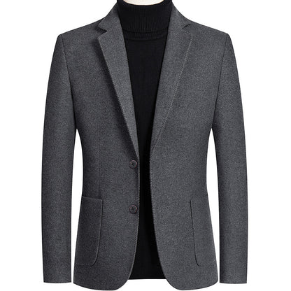 Wool mix suit jacket