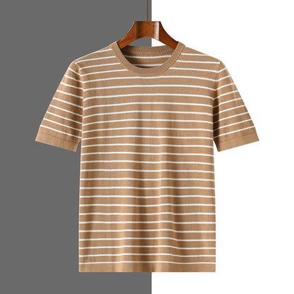Urban Gents | Striped Cotton Short Sleeve
