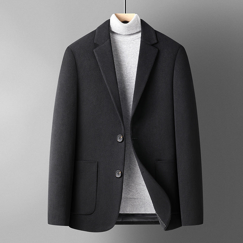 Wool mix suit jacket