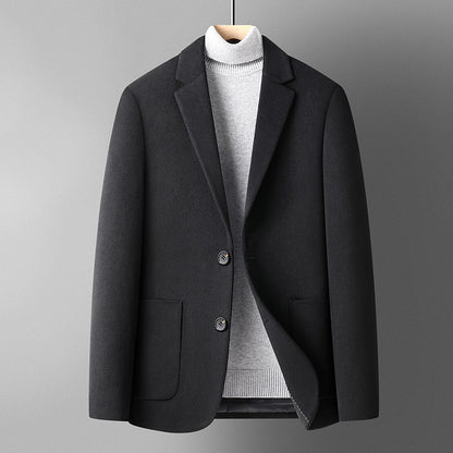 Wool mix suit jacket