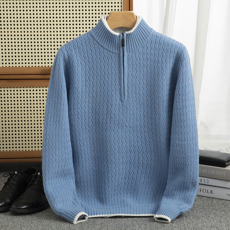Half-Zip Wool Sweater