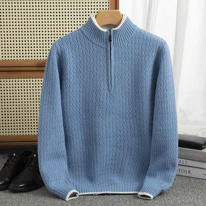 Half-Zip Wool Sweater