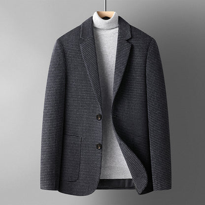Wool mix suit jacket