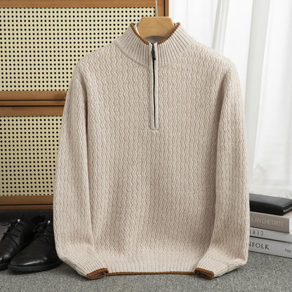 Half-Zip Wool Sweater