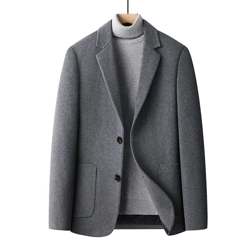 Wool mix suit jacket