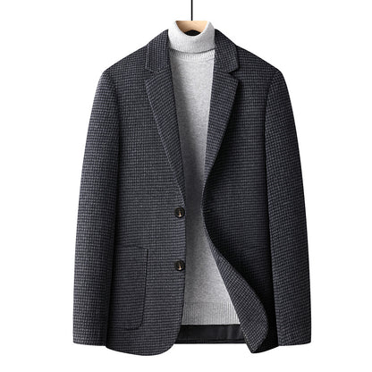 Wool mix suit jacket