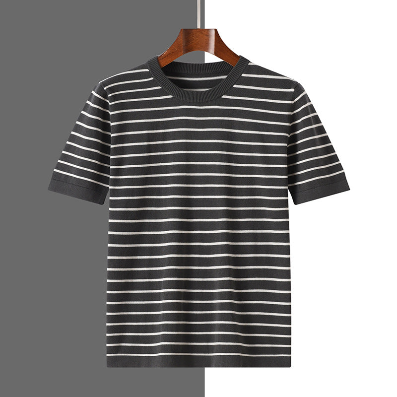 Urban Gents | Striped Cotton Short Sleeve
