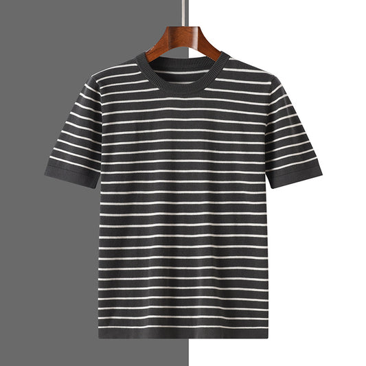 Urban Gents | Striped Cotton Short Sleeve