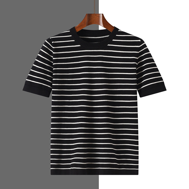 Urban Gents | Striped Cotton Short Sleeve