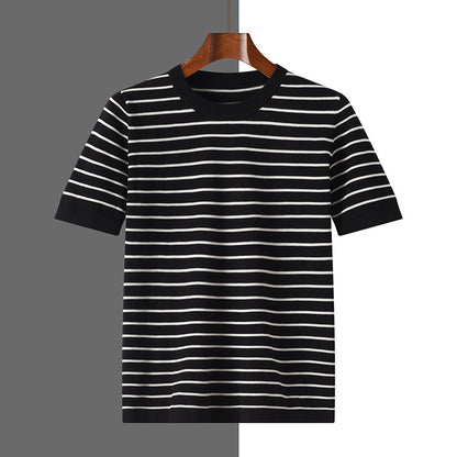 Urban Gents | Striped Cotton Short Sleeve