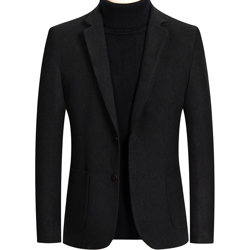 Wool mix suit jacket