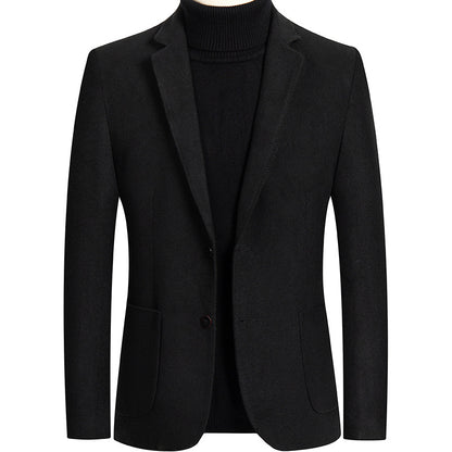 Wool mix suit jacket
