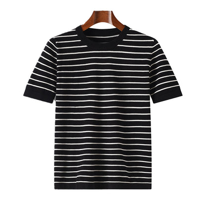 Urban Gents | Striped Cotton Short Sleeve