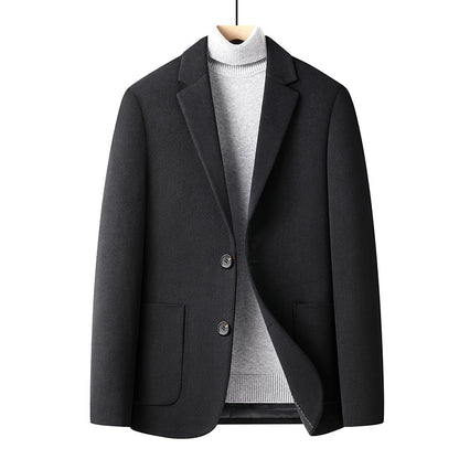 Wool mix suit jacket