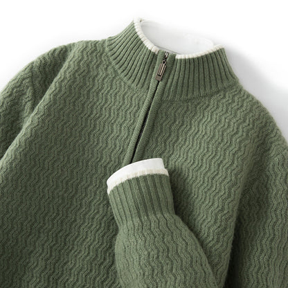 Half-Zip Wool Sweater