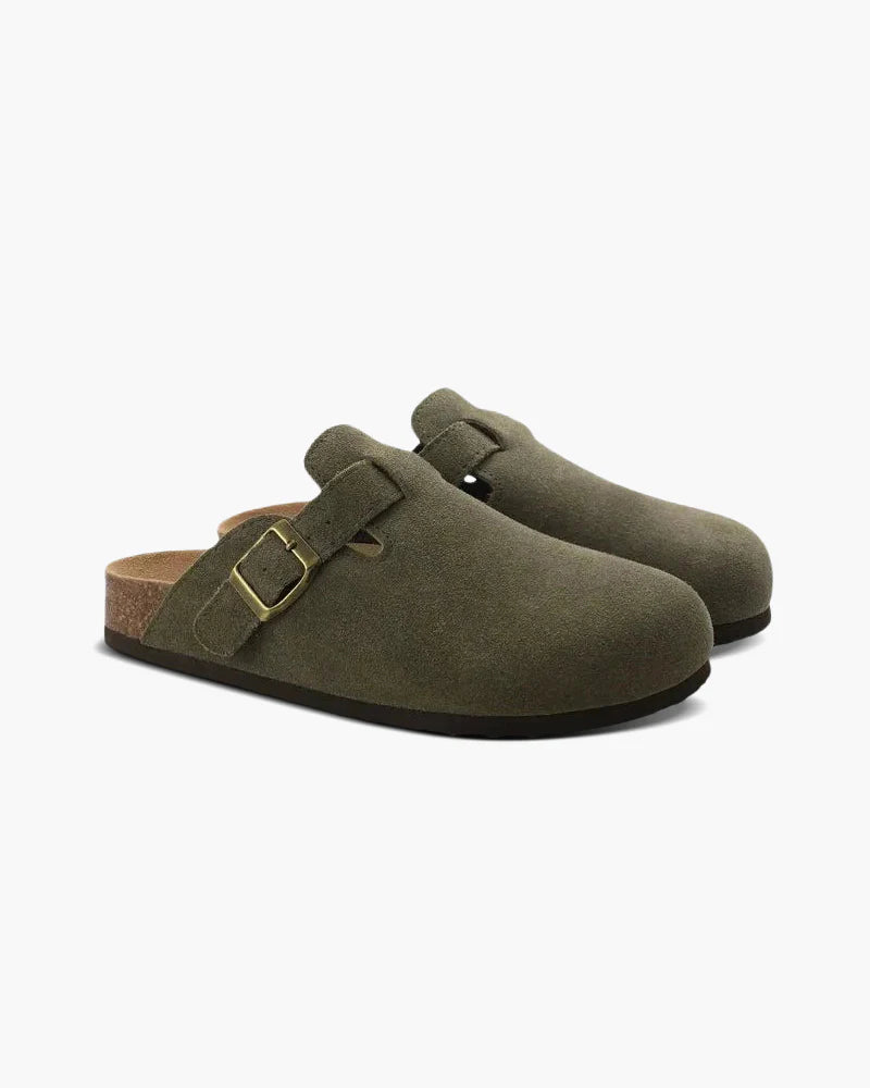 Premium suede clogs