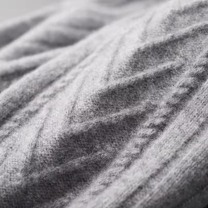 Cashmere Knit with Stand Up Collar