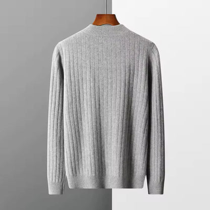 Cashmere Knit with Stand Up Collar