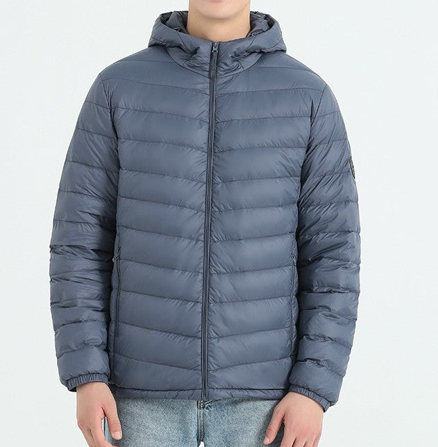 Urban Gents | Slim Fit Hooded Down Jacket